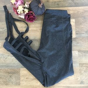 Target Joy Lab Lace Up Leggings Small Gray